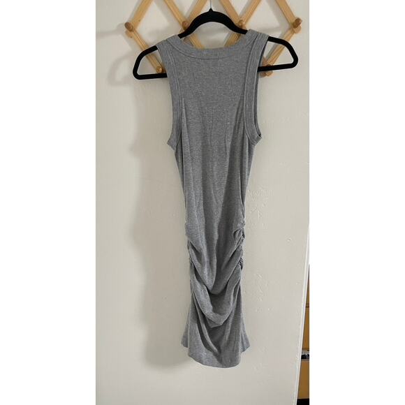 Anthropologie Dress Women's Small Gray Midi Bodycon Demi Ribbed - Picture 5 of 7